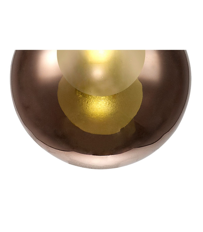 Baldwin 54cm Telescopic/Semi Flush 3 x G9 French Gold/Copper/Frosted Type G Shade-7