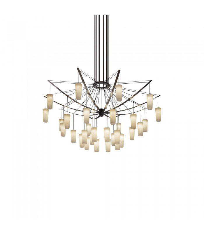 LED 30 Light Pendant Light Multi Arm Chandelier Flexible Dali Dimming 3000K - 1