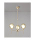 Baldwin 54cm Telescopic/Semi Flush 3 x G9 French Gold/Cognac/Frosted Type G Shade-3