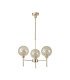 Baldwin 54cm Telescopic/Semi Flush 3 x G9 French Gold/Cognac/Frosted Type G Shade-4