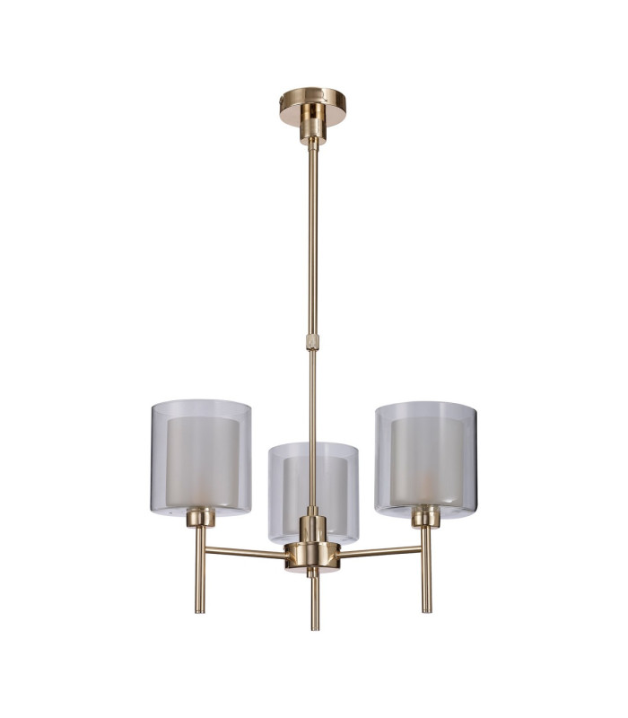 Baldwin 54cm Telescopic/Semi Flush 3 x G9 French Gold/Frosted/Clear Type H Shade-4