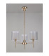 Baldwin 54cm Telescopic/Semi Flush 3 x G9 French Gold/Frosted/Clear Type H Shade-11
