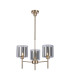 Baldwin 54cm Telescopic/Semi Flush 3 x G9 French Gold/Chrome/Clear Type H Shade-1