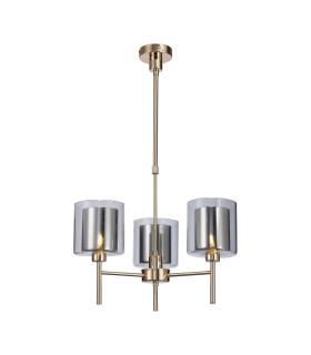 Baldwin 54cm Telescopic/Semi Flush 3 x G9 French Gold/Chrome/Clear Type H Shade-1