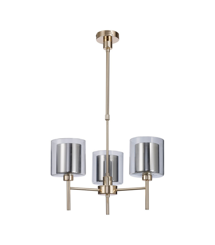 Baldwin 54cm Telescopic/Semi Flush 3 x G9 French Gold/Chrome/Clear Type H Shade-4
