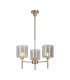 Baldwin 54cm Telescopic/Semi Flush 3 x G9 French Gold/Cognac/Clear Type H Shade-1
