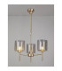 Baldwin 54cm Telescopic/Semi Flush 3 x G9 French Gold/Cognac/Clear Type H Shade-3