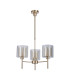 Baldwin 54cm Telescopic/Semi Flush 3 x G9 French Gold/Cognac/Clear Type H Shade-4