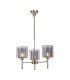 Baldwin 54cm Telescopic/Semi Flush 3 x G9 French Gold/Smoked/Clear Type H Shade-1