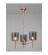 Baldwin 54cm Telescopic/Semi Flush 3 x G9 French Gold/Smoked/Clear Type H Shade-3
