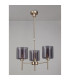 Baldwin 54cm Telescopic/Semi Flush 3 x G9 French Gold/Smoked/Clear Type H Shade-11
