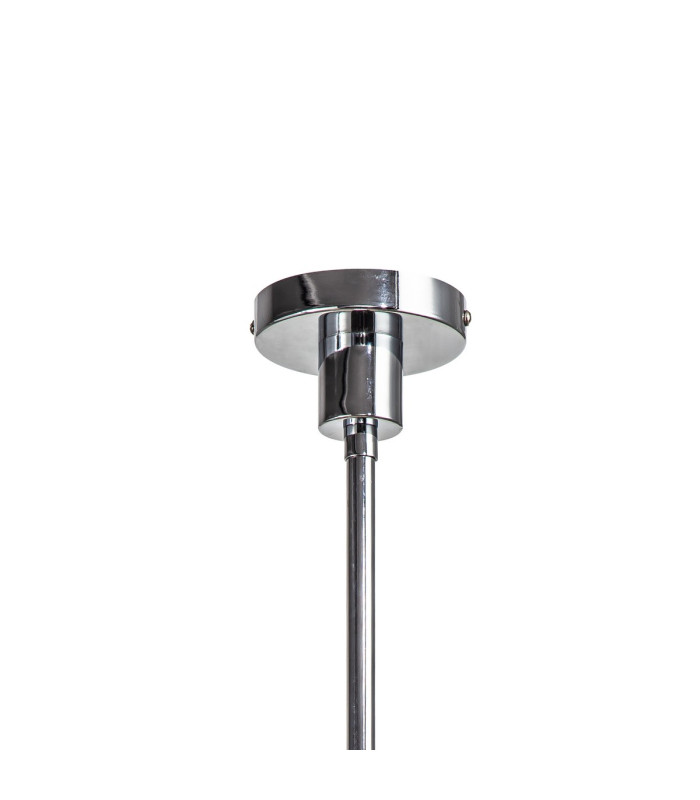 Baldwin 48cm Telescopic/Semi Flush Curved Cone Glass (U) 3 Light G9 Polished Chrome/Iridescent/Opal-5