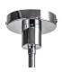 Baldwin 48cm Telescopic/Semi Flush Curved Cone Glass (U) 3 Light G9 Polished Chrome/Iridescent/Opal-10