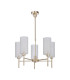 Baldwin 60cm Telescopic/Semi Flush 5 x G9 French Gold/Frosted Type A Shade-4