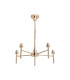 Baldwin 60cm Telescopic/Semi Flush 5 x G9 French Gold/Frosted Type A Shade-8