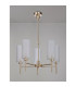 Baldwin 60cm Telescopic/Semi Flush 5 x G9 French Gold/Frosted Type A Shade-11
