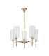 Baldwin 60cm Telescopic/Semi Flush 5 x G9 French Gold/Clear Type A Shade-4
