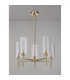 Baldwin 60cm Telescopic/Semi Flush 5 x G9 French Gold/Clear Type A Shade-11
