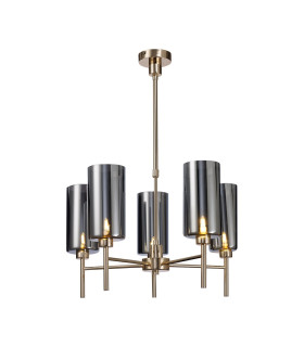 Baldwin 60cm Telescopic/Semi Flush 5 x G9 French Gold/Chrome Type A Shade-1