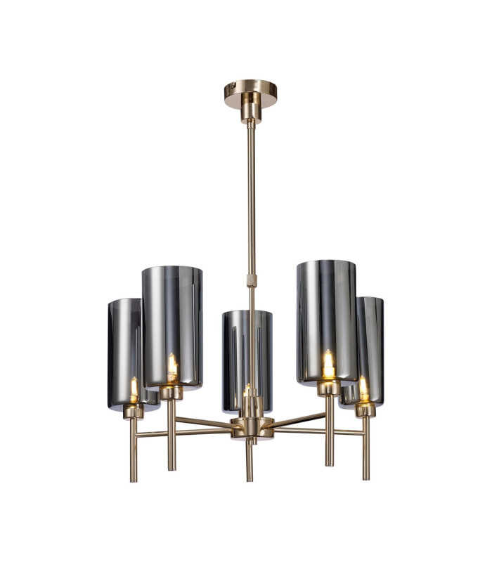 Baldwin 60cm Telescopic/Semi Flush 5 x G9 French Gold/Chrome Type A Shade-1
