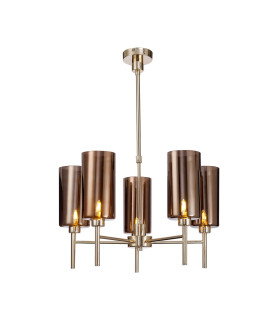 Baldwin 60cm Telescopic/Semi Flush 5 x G9 French Gold/Copper Type A Shade-1