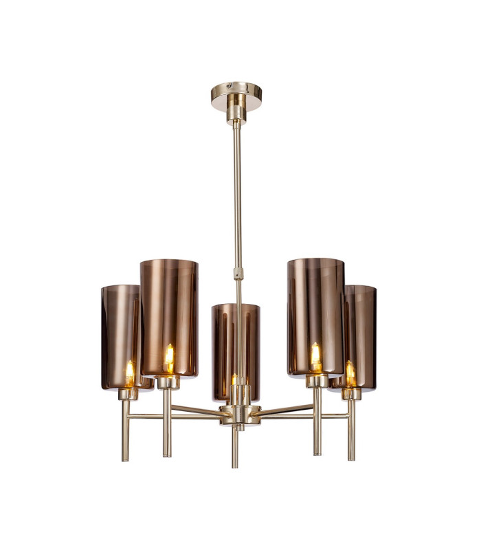 Baldwin 60cm Telescopic/Semi Flush 5 x G9 French Gold/Copper Type A Shade-1