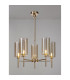 Baldwin 60cm Telescopic/Semi Flush 5 x G9 French Gold/Cognac Type A Shade-3