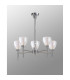 Baldwin 58cm Telescopic/Semi Flush Curved Cone Glass (U) 5 Light G9 Polished Chrome/Iridescent/Opal-14