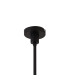 Baldwin 58cm Telescopic Pendant Curved Cone Glass (U) 5 Light G9 Satin Black/Iridescent/Opal-6