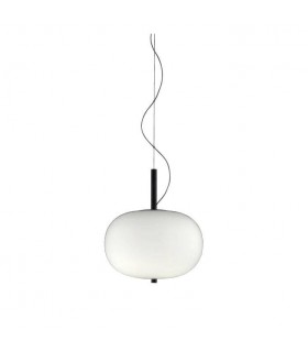 LED Globe Ceiling Pendant Dark Ash Matt White Dali Dimming 32cm 1315lm 2700K - 1