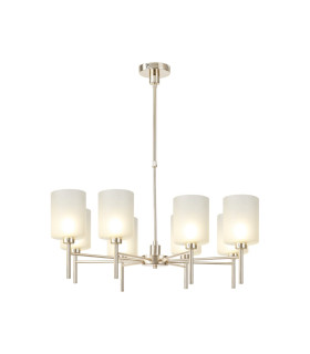 Baldwin 82cm Telescopic/Semi Flush 8 x G9 French Gold/Frosted Type B Shade-1