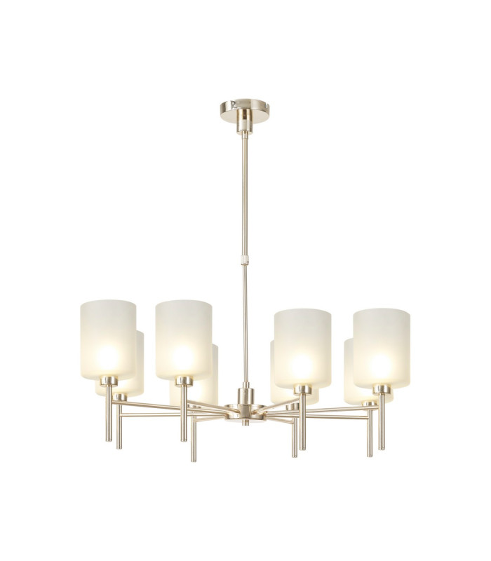 Baldwin 82cm Telescopic/Semi Flush 8 x G9 French Gold/Frosted Type B Shade-1
