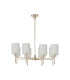 Baldwin 82cm Telescopic/Semi Flush 8 x G9 French Gold/Frosted Type B Shade-4