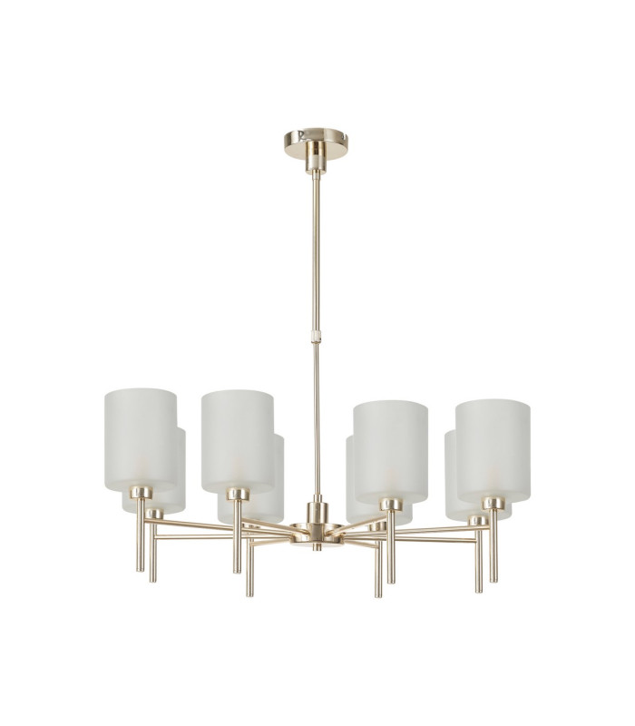 Baldwin 82cm Telescopic/Semi Flush 8 x G9 French Gold/Frosted Type B Shade-4