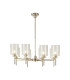Baldwin 82cm Telescopic/Semi Flush 8 x G9 French Gold/Clear Type B Shade-1