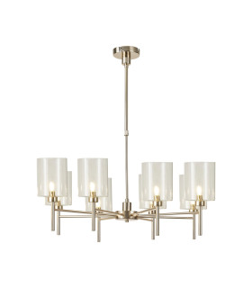 Baldwin 82cm Telescopic/Semi Flush 8 x G9 French Gold/Clear Type B Shade-1
