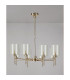 Baldwin 82cm Telescopic/Semi Flush 8 x G9 French Gold/Clear Type B Shade-11