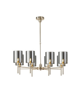 Baldwin 82cm Telescopic/Semi Flush 8 x G9 French Gold/Chrome Type B Shade-1