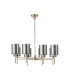 Baldwin 82cm Telescopic/Semi Flush 8 x G9 French Gold/Chrome Type B Shade-4