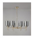 Baldwin 82cm Telescopic/Semi Flush 8 x G9 French Gold/Chrome Type B Shade-11