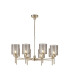 Baldwin 82cm Telescopic/Semi Flush 8 x G9 French Gold/Smoked Type B Shade-1