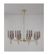 Baldwin 82cm Telescopic/Semi Flush 8 x G9 French Gold/Smoked Type B Shade-11
