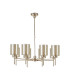 Baldwin 82cm Telescopic/Semi Flush 8 x G9 French Gold/Cognac Type B Shade-4