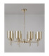 Baldwin 82cm Telescopic/Semi Flush 8 x G9 French Gold/Cognac Type B Shade-11