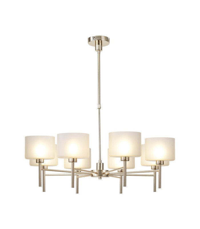 Baldwin 85cm Telescopic/Semi Flush 8 x G9 French Gold/Frosted Type C Shade-1