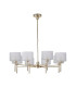 Baldwin 85cm Telescopic/Semi Flush 8 x G9 French Gold/Frosted Type C Shade-4