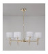 Baldwin 85cm Telescopic/Semi Flush 8 x G9 French Gold/Frosted Type C Shade-11