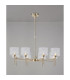 Baldwin 85cm Telescopic/Semi Flush 8 x G9 French Gold/Clear Type C Shade-3