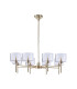 Baldwin 85cm Telescopic/Semi Flush 8 x G9 French Gold/Clear Type C Shade-4