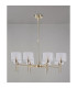 Baldwin 85cm Telescopic/Semi Flush 8 x G9 French Gold/Clear Type C Shade-11